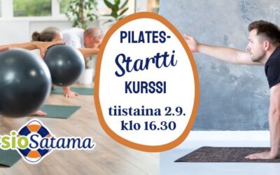Pilates Startti-kurssi tiistaina 2.9. klo 16.30 – 18.00