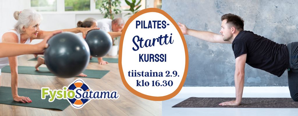 Pilates Startti-kurssi tiistaina 2.9. klo 16.30 – 18.00