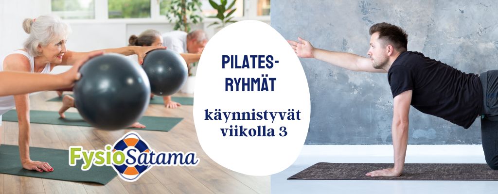 FysioSataman kevään pilatesryhmät käynnistyvät viikolla 3.
