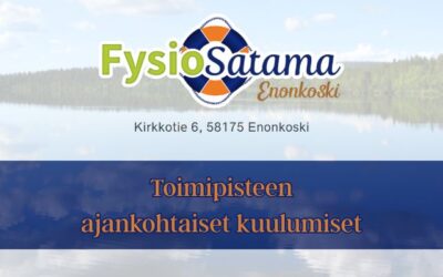 Enonkosken toimipiste kertoo ajankohtaisia asioita